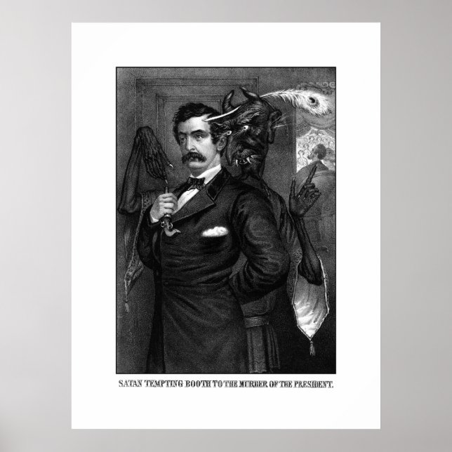 Satan Tempting John Wilkes Booth Poster (Front)
