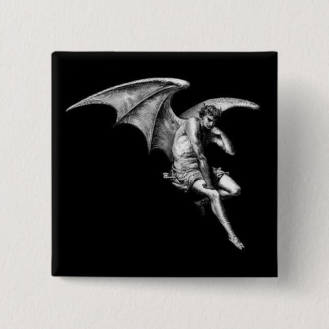 Satan Thinking Pin (Front)