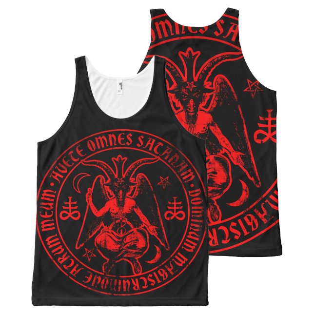 SATANIC BAPHOMET All-Over-Print TANK TOP (Front and Back)