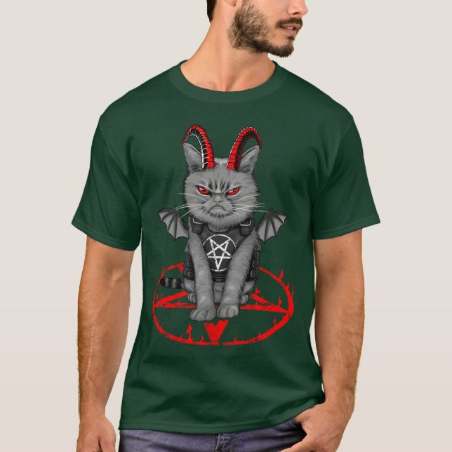 Satanic Cat boy T-Shirt (Front)