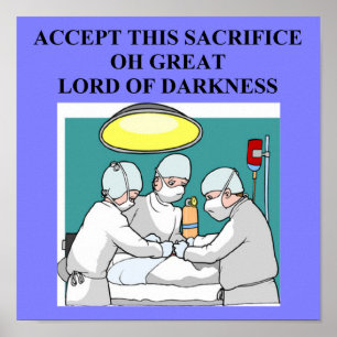 satanic doctor physician surgeon poster