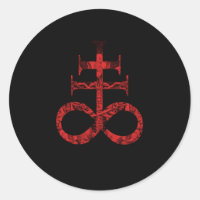 Satanic For Satanist Occult Leviathan Cross Baphom