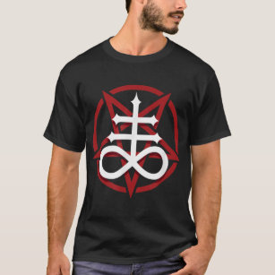 Satanic Leviathan Cross And Pentagram T-Shirt