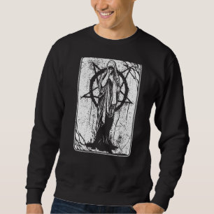 Satanic Occult Dark Evil 666 Pentagram Antichrist Sweatshirt