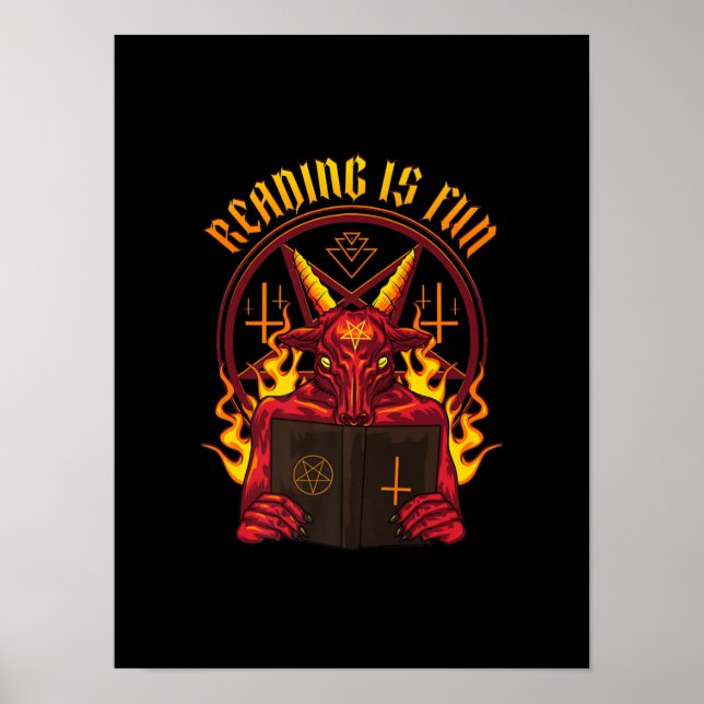 Satanic Pagan Goat Premium Poster (Front)