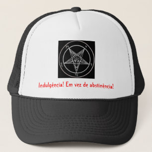 satanic pentagrama, Indulgence! Instead of abs… Trucker Hat