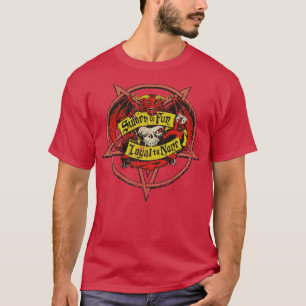 Satanic Sworn To Fun Loyal To None Pentagram 1970  T-Shirt