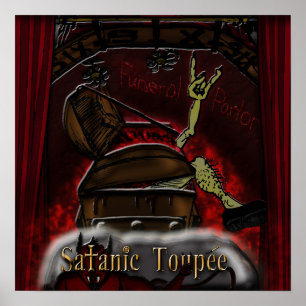 Satanic Toupee "Funeral Parlour" Poster