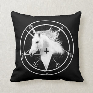Satanic Unicorn Pillow