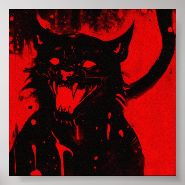 SATANICAT | Matte Paper Print (Front)