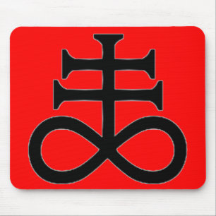 SATAN'S CROSS MOUSE PAD