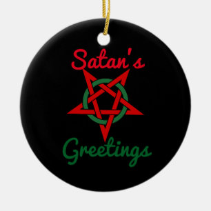 Satan's Greetings Ornament