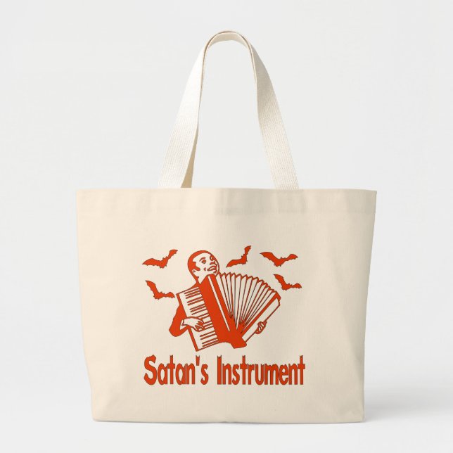 Satan's Instrument Large Tote Bag (Front)