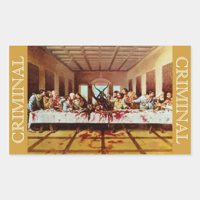 SATANS LAST SUPPER STICKERS (Front)