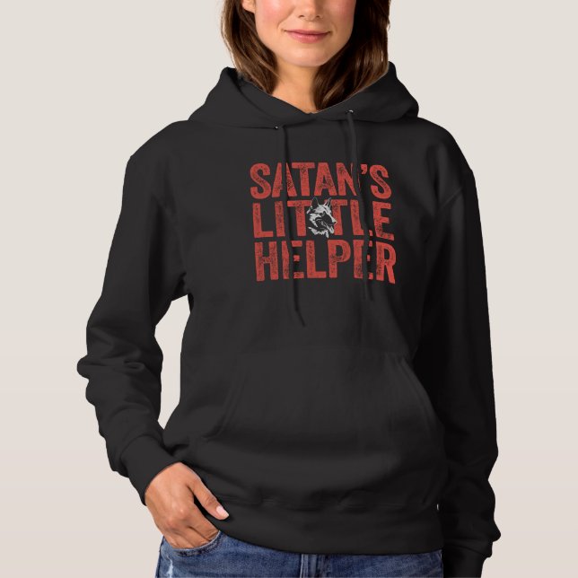 Satan's Little Helper Funny Belgian Malinois Hoodie (Front)