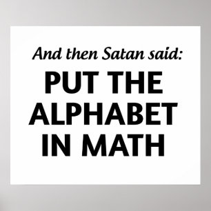 Satans Math Poster