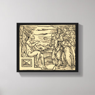 Satan's Witches Take His Name 8x10 Canvas Print