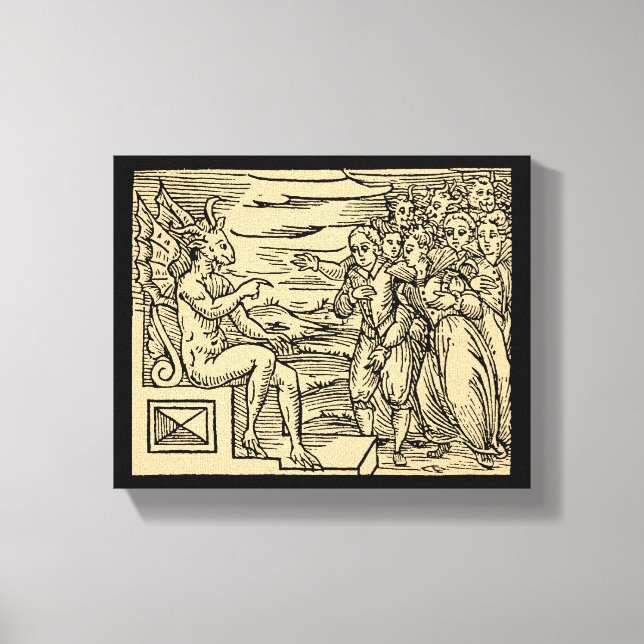 Satan's Witches Take His Name 8x10 Canvas Print (Front)