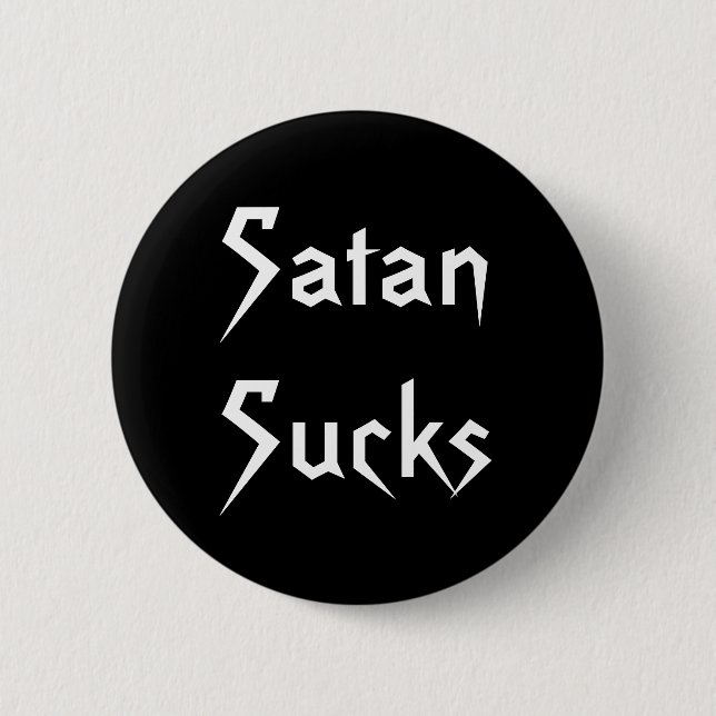 SatanSucks 2 Inch Round Button (Front)