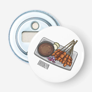 Satay cartoon illustration bottle opener