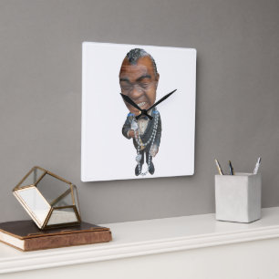 Satchmo. Square Wall Clock