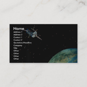 Satellite above Earth Business Card