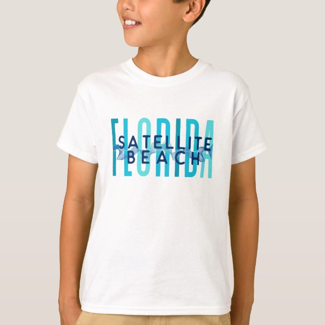 Satellite Beach Florida (Ocean Wave) T-Shirt (Front)