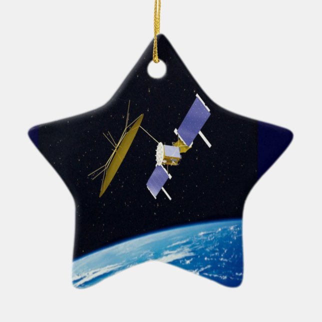 Satellite Ceramic Ornament (Front)
