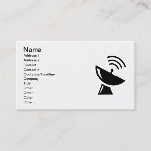 satellite-dish_Vector_Clipart Business Card
