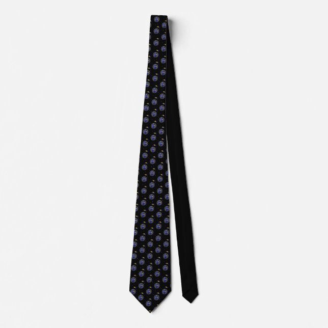 Satellite + Earth Neck Tie (Front)