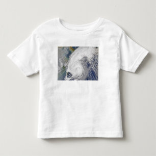 Satellite image of a typhoon toddler t-shirt