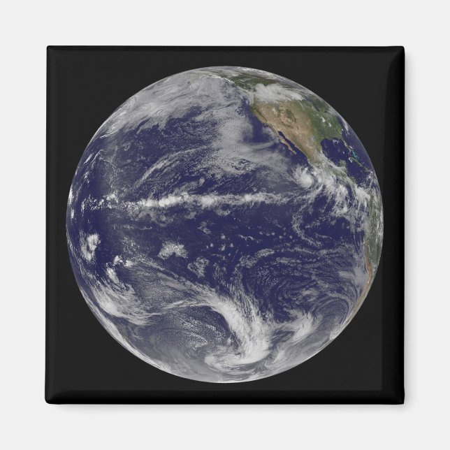 Satellite image of Earth Magnet (Front)