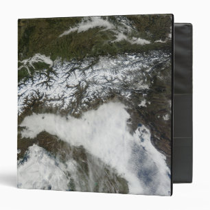 Satellite image of The Alps mountain range Binder