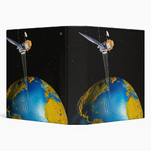 Satellite Orbiting Earth 6 Binder