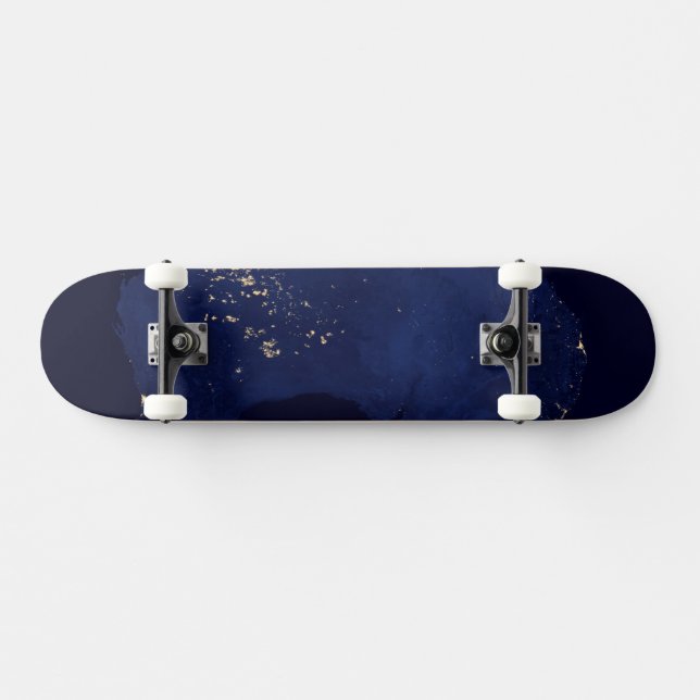 Satellite The Night Lights Of Australia. Skateboard (Horz)