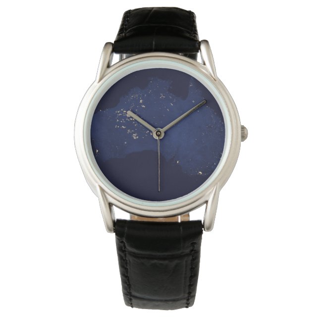 Satellite The Night Lights Of Australia. Watch (Front)