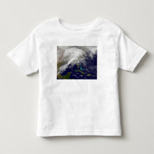 Satellite view of a massive winter storm toddler t-shirt