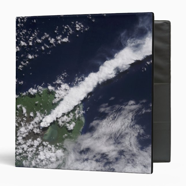 Satellite view of a thick, steam-rich plume binder (Front/Inside)