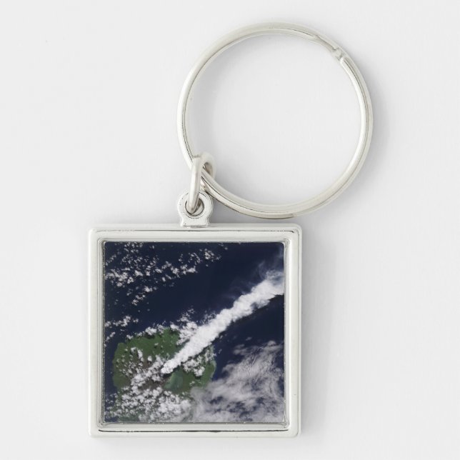 Satellite view of a thick, steam-rich plume keychain (Front)
