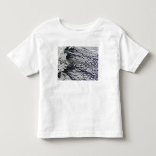 Satellite view of an ash plume 3 toddler t-shirt