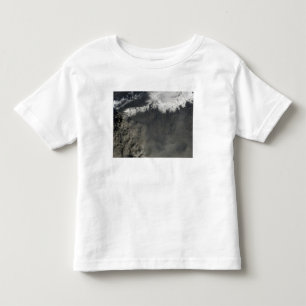 Satellite view of an ash plume 4 toddler t-shirt