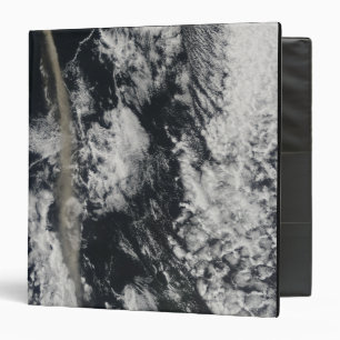 Satellite view of an ash plume binder