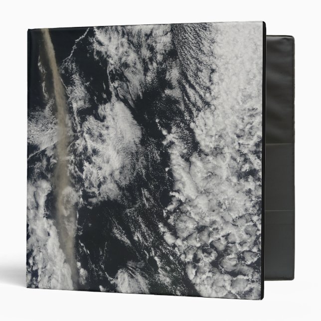 Satellite view of an ash plume binder (Front/Inside)