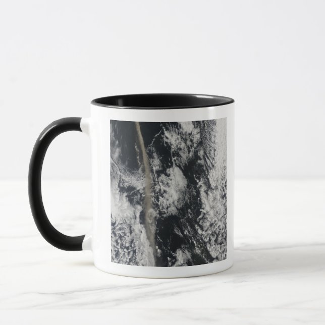 Satellite view of an ash plume mug (Left)