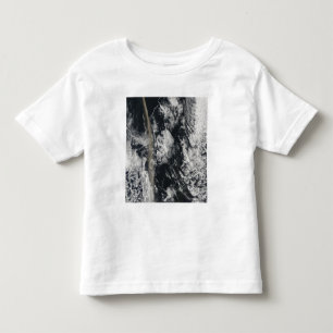 Satellite view of an ash plume toddler t-shirt