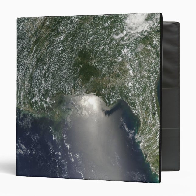 Satellite view of an oil spill binder (Front/Inside)