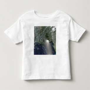 Satellite view of an oil spill toddler t-shirt