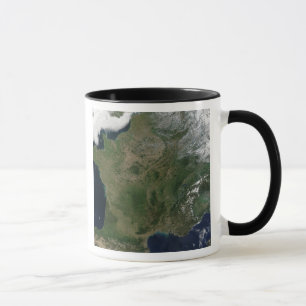 Satellite view of France Mug