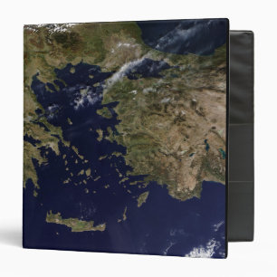 Satellite view of Greece and Turkey Binder