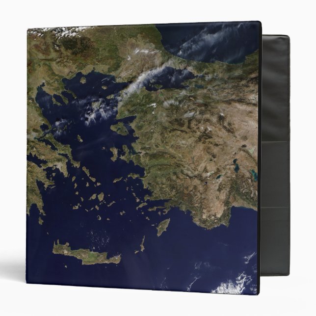 Satellite view of Greece and Turkey Binder (Front/Inside)